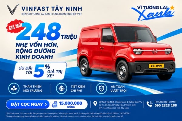 Cập Nhật Giá Lăn Bánh VinFast EC Van 2026 Và Ưu Đãi Mới Nhất