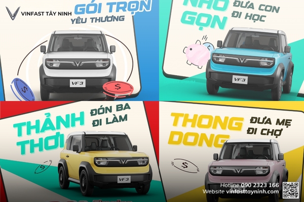Giá Lăn Bánh VF3 0 Đồng & Trả Góp 0% Tại VinFast Tây Ninh (4/2026)