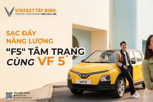 Giá Lăn Bánh VinFast VF 5 Tại Tây Ninh Mới Nhất Tháng 06/2026: Tổng Ưu Đãi Lên Đến 104 Triệu Đồng