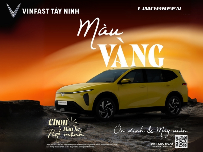 Limo Green – Màu hợp mệnh, kinh doanh hanh thông tại VinFast Tây Ninh