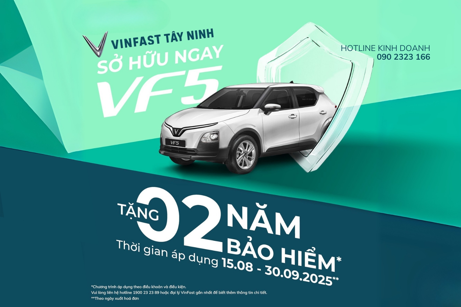Sở hữu ngay VinFast VF 5 – An tâm 2 năm bảo hiểm, ưu đãi lớn tại VinFast Tây Ninh