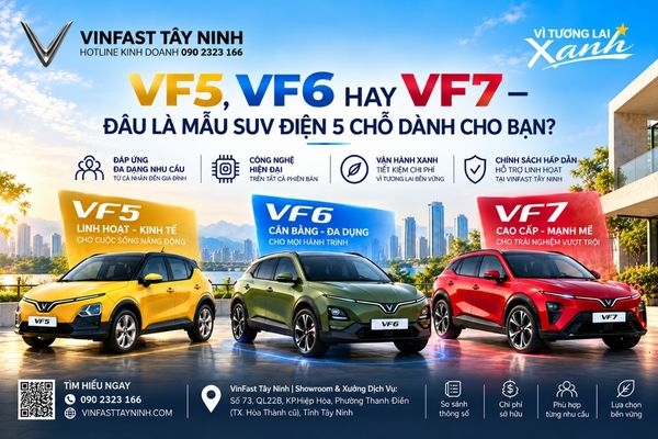 VF 5, VF 6 Hay VF 7 – Đâu Là Mẫu SUV Điện 5 Chỗ Dành Cho Bạn?
