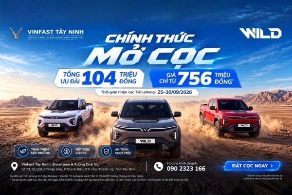 VF Wild Chính Thức Mở Cọc Ưu Đãi 104 Triệu, Giá Từ 756 Triệu