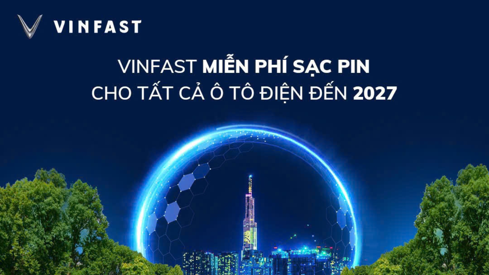 VinFast miễn phí sạc pin cho tất cả ô tô điện đến 30/6/2027