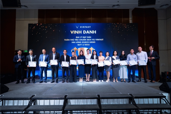  VinFast Tây Ninh Tự Hào Được Vinh Danh Top Đại Lý Dịch Vụ Tuân Thủ Tiêu Chuẩn Và Hài Lòng Khách Hàng Quý 3/2025