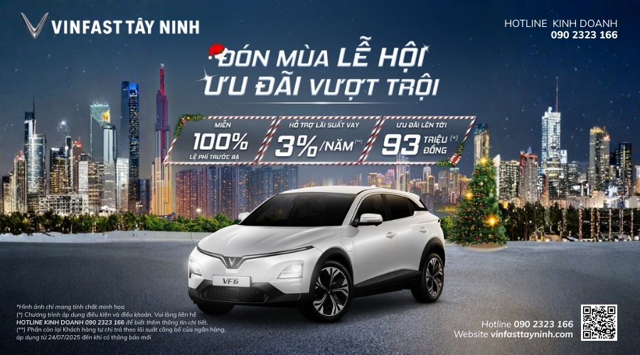 VinFast VF 5 – Lựa chọn xe điện đô thị tin dùng hàng đầu tại Tây Ninh
