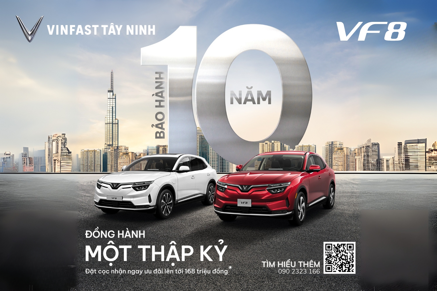 Mua VinFast VF 8 tại Tây Ninh – SUV điện đa dụng, bảo hành 10 năm vượt trội