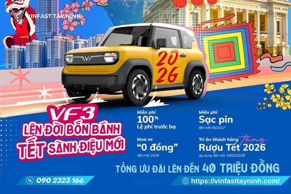 Xe Điện Nhỏ Gọn Hiện Thực Hóa Giấc Mơ Ô Tô Gia Đình Việt – VinFast VF 3 Tại VinFast Tây Ninh